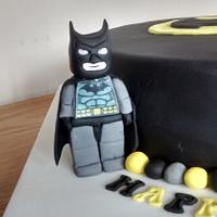 Batman with lego batman figure x