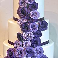Classic cadbury purple wedding cake :) 