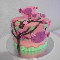 Baby Shower - Birds and Tree