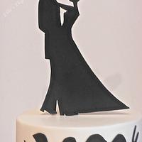 Hand cut silhouettes for an intimate wedding :)