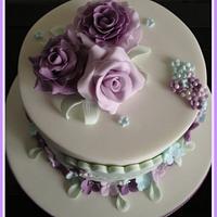 Lovely Lilac Birthday Cake