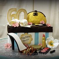 Couture Shoe Box Cake