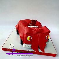 3d baby car cake