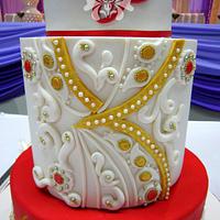 Bollywood Inspired Wedding Cake