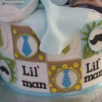 LIL' MAN Baby Shower Cake