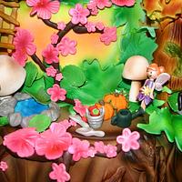 Fairy Wonderland Wedding Cake
