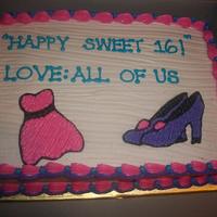 Sweet 16 Sheet Cake