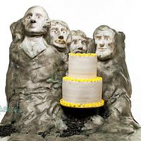 Mount Rushmore Birthday Cake! 