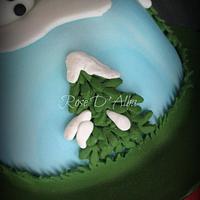 Snowman little cake