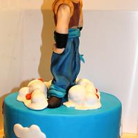 Tarta bola de Dragon Z.-  Dragon Ball cake