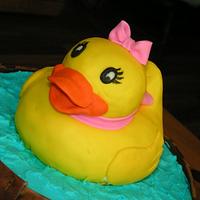 Rubber duckie in a tub