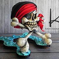 3D Swashbuckling Skull and Crossbones