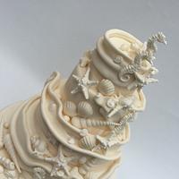 Sealife Wrap wedding cake