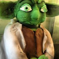 Yoda 3D cake