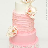 {Soft Pink Blush} Wedding Cake