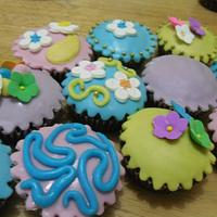 Pastel cupcakes