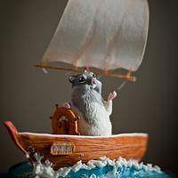Hamster on a boat