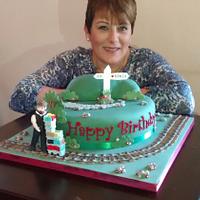 Sonia's 50th birthday cake