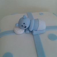 bears christening cake