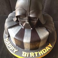 Darth Vader Star Wars Cake