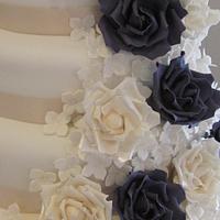 Rose Romance Wedding Cake
