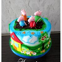 Pepa pig cake