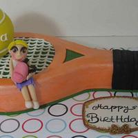 tennis birthday cake