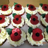 rememberence day cupcakes