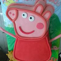 Peppa Pig with Teddy Cake 