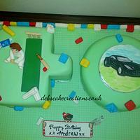 40th Sporting lego cake