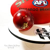 Australian AFL Football and Cricket ball