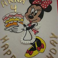 Minnie Mouse  B-day cake