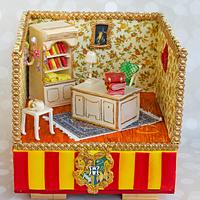 Miniature study room Cake 