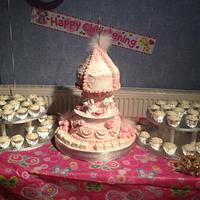 Betsie's Turning Carousel Christening Cake