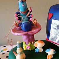 Alice in Wonderland-Steampunk Birthday Cake