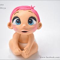 Baby from 'storks' movie made in fondant