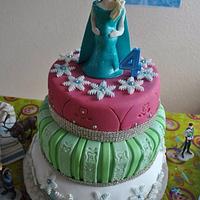 Frozen cake for my princess Anastazja