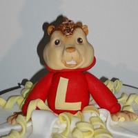 Alvin the chipmunk cake