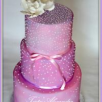 Wedding cake burgundy 