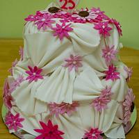 25th Wedding Anniversary Cake