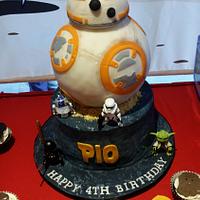 Star Wars BB8 cake