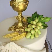1st communion cake 