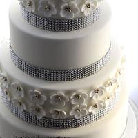 A little bling wedding cake