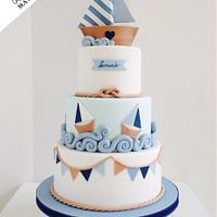 Nautical style cake