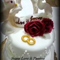 Wedding cake anniversary