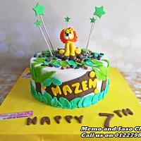 lion birthday cake 