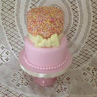 Girly sprinkle cake