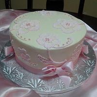 Brush Embroidery Cake 