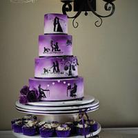 story Wedding Cake - purple