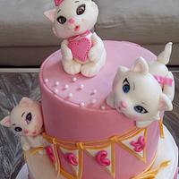 Kittens baby shower cake